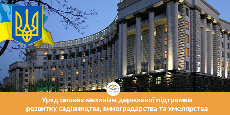 Уряд оновив механізм державної підтримки розвитку садівництва, виноградарства та хмелярства